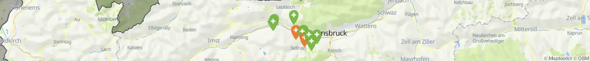 Map view for Pharmacies emergency services nearby Reith bei Seefeld (Innsbruck  (Land), Tirol)